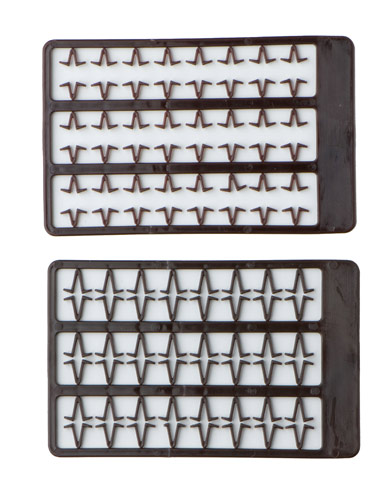 Mivardi Boilie stoppers V small (brown) 48pcs rack