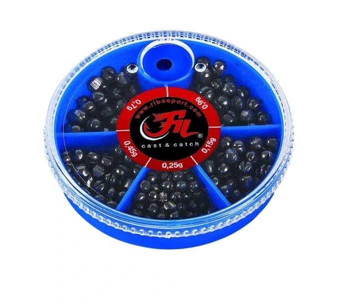 FILFISHING BROKY SPLIT SHOTS SMALL BOX
