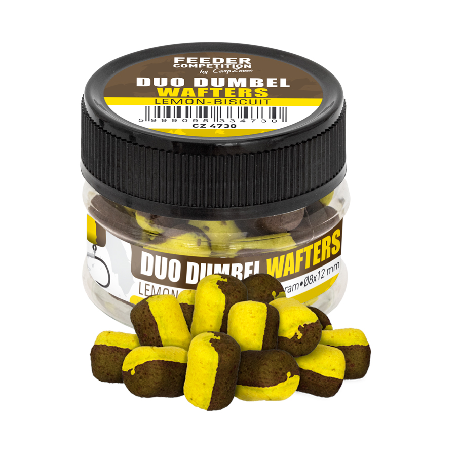 Carp Zoom Duo Dumbel Wafters - 8x12mm citrón/keks