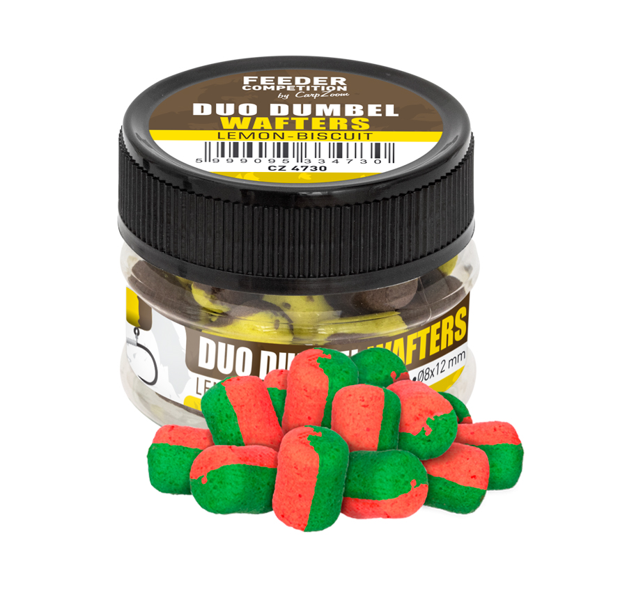 Carp Zoom Duo Dumbel Wafters - 8x12mm cesnak/šunka