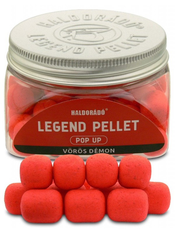 HALDORÁDÓ LEGEND PELLET POP UP 12, 16 MM - ČERVENÝ DEMON / JAHODA