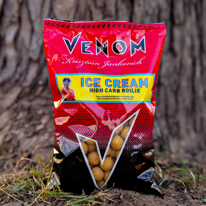 Feedermania Venom High Carb Boilie 24mm ICE CREAM