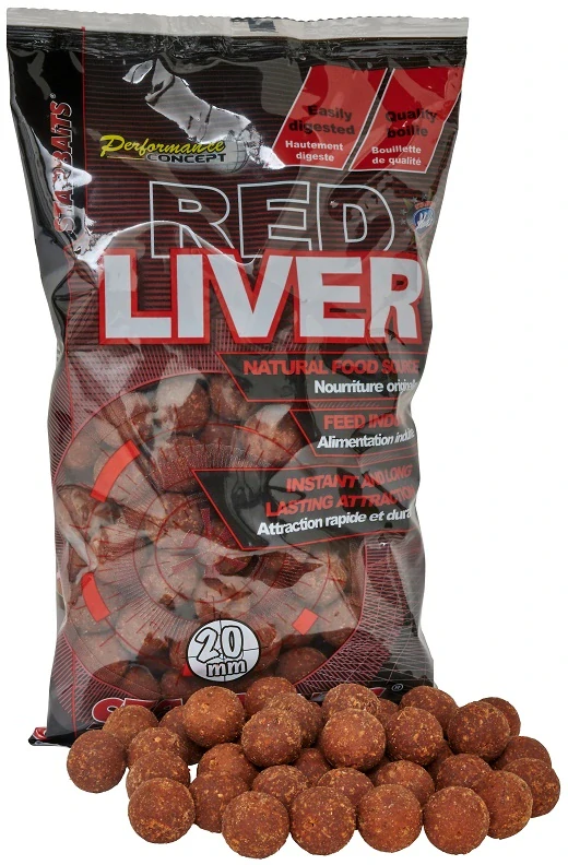 Starbaits Boilies Red Liver 800g 24mm