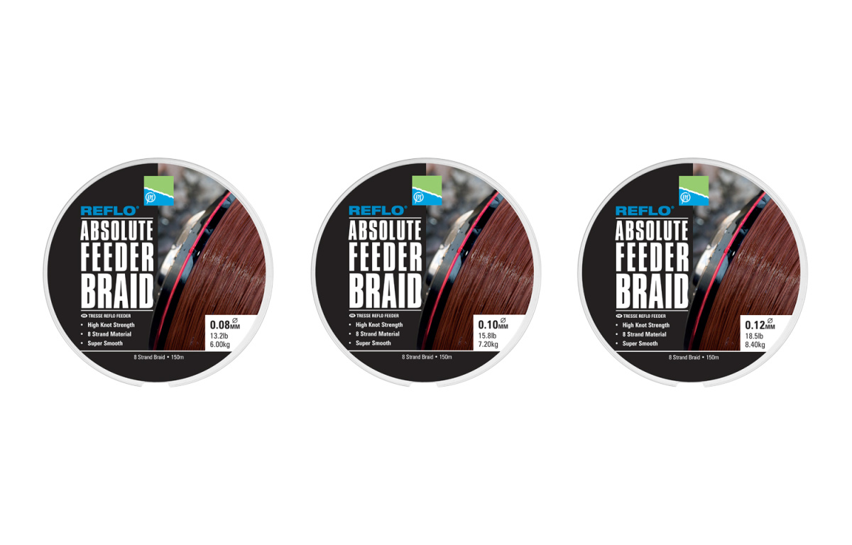 Preston Absolute Feeder braid 150 m 0,08mm 6kg