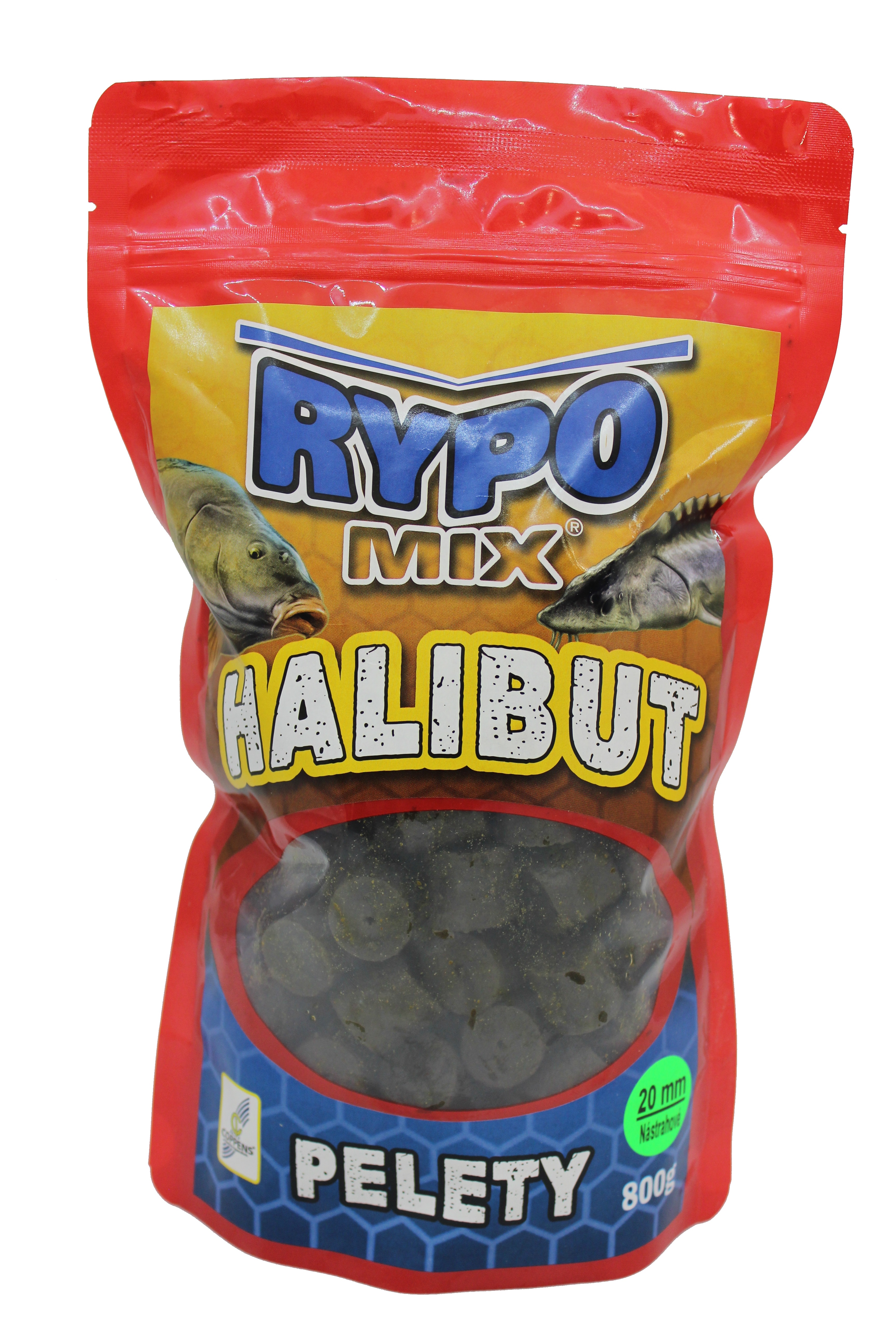 Rypo mix Black halibut pelety s dierkou 20mm 800g