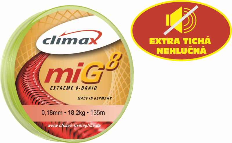 Climax miG 8 Braid Olive SB 135m 0,10mm / 7,9kg