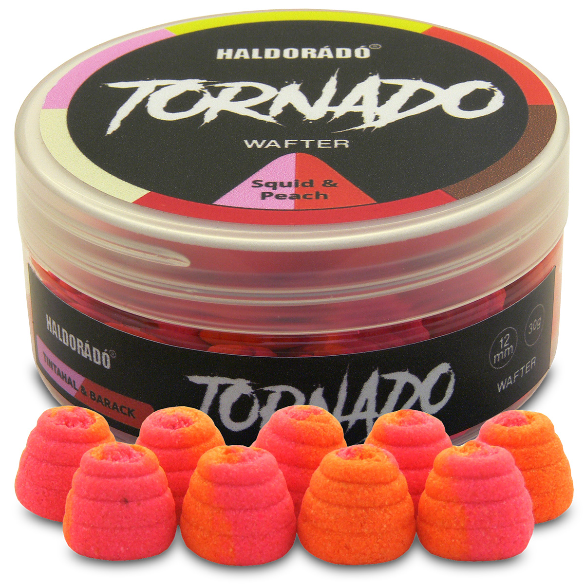 Haldorádó TORNADO Wafter 12 mm - Tintahal & Barack-Squid-Broskyňa