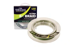 WIZARD ULTIMA 8X BRAID MOSS ZELENÁ PLETENÁ ŠNÚRA 150M 0,18mm