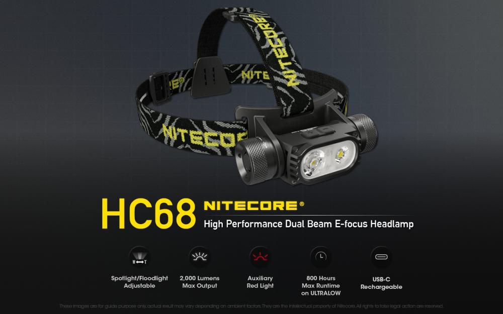 Nitecore HC68 čelovka