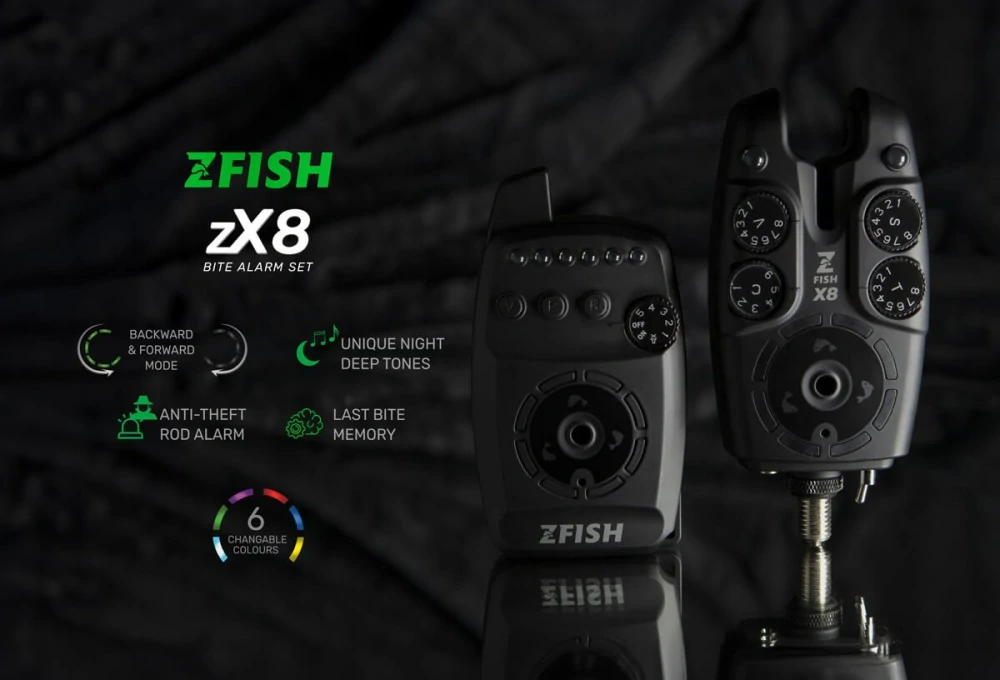 ZFISH SADA HLÁSIČŮ BITE ALARM SET ZX8 PRO 3+1