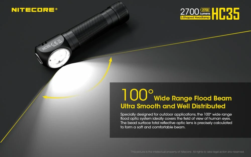 NITECORE HC35 - vysokovýkonná čelovka + NL2140HP