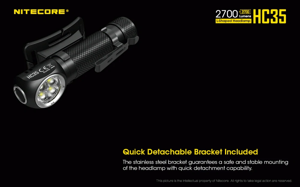 NITECORE HC35 - vysokovýkonná čelovka + NL2140HP