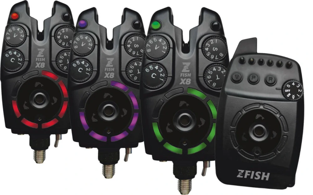 ZFISH SADA HLÁSIČŮ BITE ALARM SET ZX8 PRO 3+1