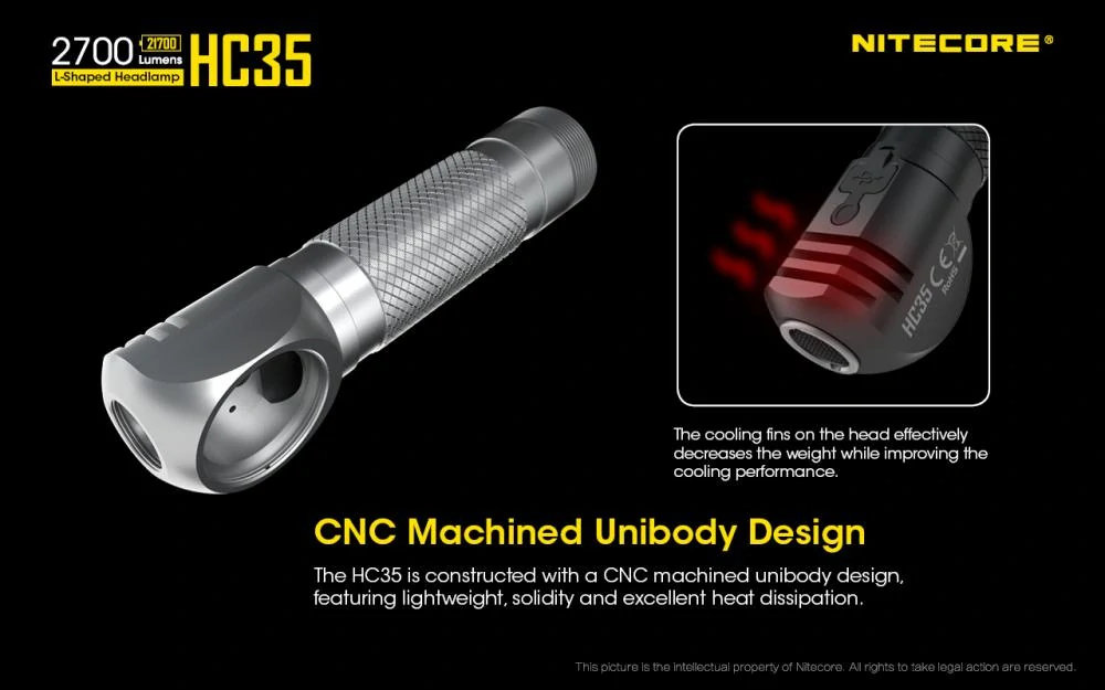 NITECORE HC35 - vysokovýkonná čelovka + NL2140HP