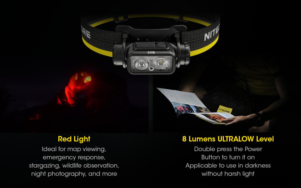 NITECORE Svietidlo NU43 čelovka